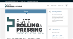 Desktop Screenshot of platerollingsa.com.au