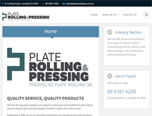 Tablet Screenshot of platerollingsa.com.au